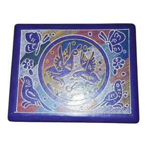 Colorful Decorative Box with Butterflies And Birds Design